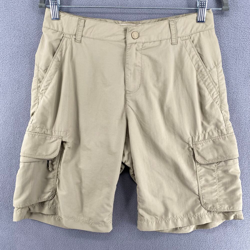 REI Sahara? Cargo Shorts Womens 4 Tan Hiking Outdoors Camping Nylon